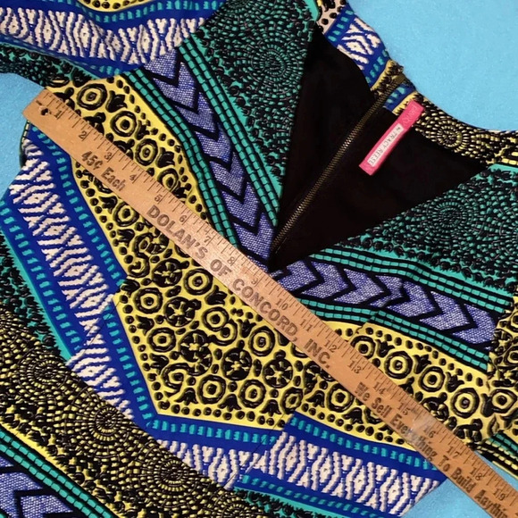 ANTHROPOLOGIE PLENTY BY TRACY REESE  pleated mini dress v neck fully lined SZ 12 - Picture 12 of 14